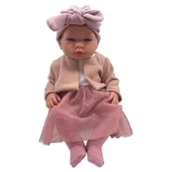 Asi Dukketøj Strikcardigan - Rosa