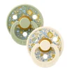 Bibs Liberty 2Pk Colour Latex Str.1, Sage Mix