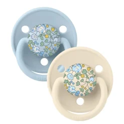 Bibs Liberty 2Pk Deluxe Silikone, Baby Blue Mix
