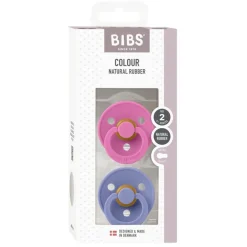Bibs 2Pk Colour Latex Str.2, Bubblegum/Peri
