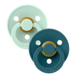 Bibs 2Pk Colour Latex Str.2, Nordic Mint/Forest Lake