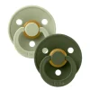 Bibs 2Pk Colour Latex Str. 1, Sage/Hunter Green