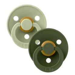 Bibs 2Pk Colour Latex Str. 1, Sage/Hunter Green