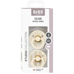 Bibs 2Pk Colour Latex Str.2, Studio Pin/Ivory Vanilla Mix