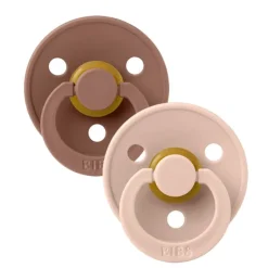 Bibs 2Pk Colour Latex Str.3, Woodchuck/Blush