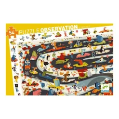Djeco Observationspuslespil Racerlob 54 Brikker