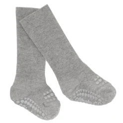 Gobabygo Bamboo Non-Slip Sokker 1-2Y Grey Melange