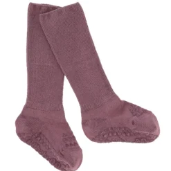Gobabygo Bambus Non-Slip Sokker 1-2Ar - Plum