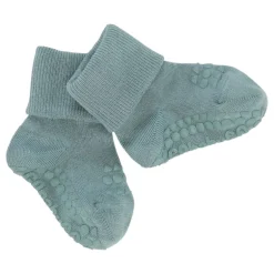 Gobabygo Bambus Non-Slip Sokker 1-2Ar - Dusty Blue