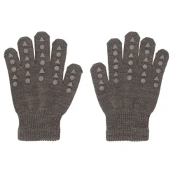 Gobabygo Uld Non-Slip Handsker 1-2Ar - Brown Melange