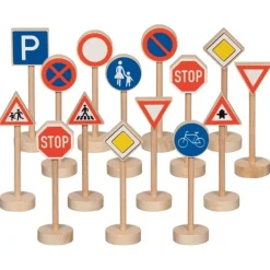 Goki Traffikskilte I Trae