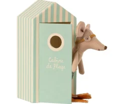 Maileg Beach Mice, Big Brother In Cabin De Plage 16-1732-01
