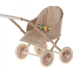 Maileg Klapvogn, Baby Mus - Rosa