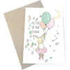 Mouse & Pen A6 Kort Fly Me To The Moon Lyserod
