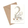 Mouse & Pen A6 Kort Tillykke Talkort - 2 Ar