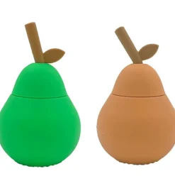 Oyoy 2Pk Pear Drikkekop M.Sugeror, Apricot/Green