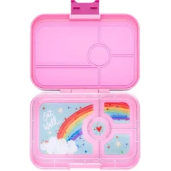 Yumbox Tapas 4 Rum, Pink/Rainbow